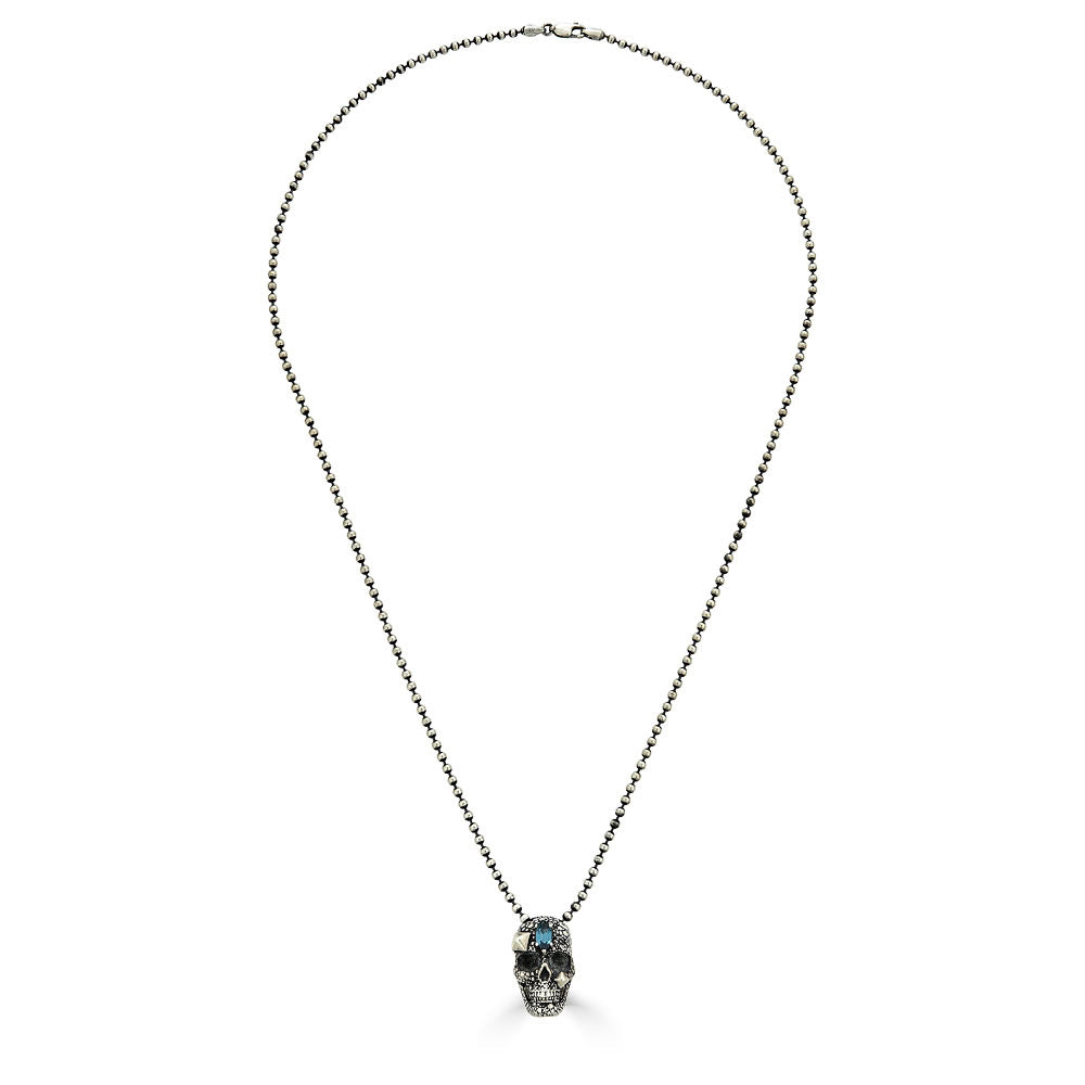 Studded Skull Necklace